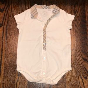 Burberry baby onesie!